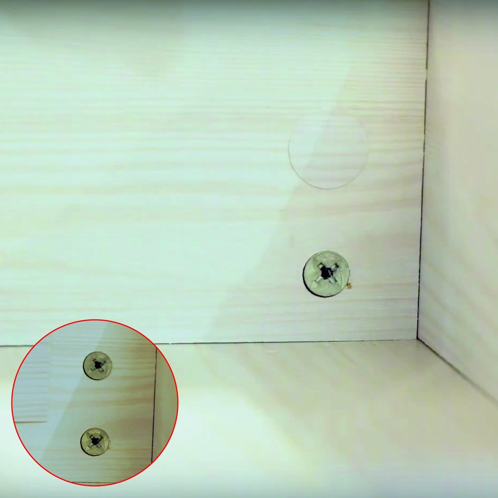 Selbstklebende Abdeckkappen f. Möbel - Ø 20 mm | Dekor: "Sandeiche